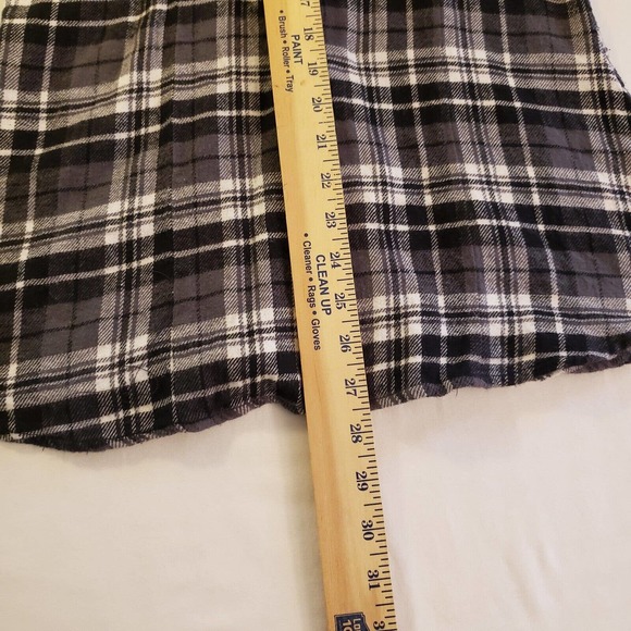 Stetson Womens Long Sleeve Pearl Snap Plaid Flannel Black White Sequins Size M - Picture 12 of 12